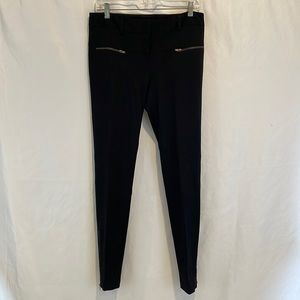 Cynthia Steffe Zipper Detail Black Knit Pant
